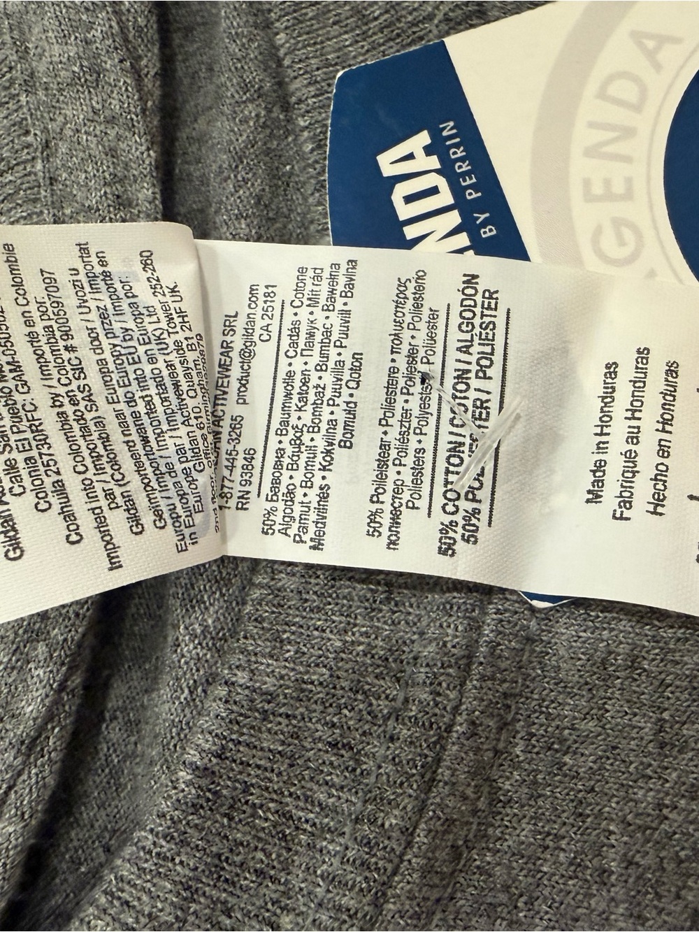Gray Sweatshirt with Red Lettering - Women - Picture 2 of 2